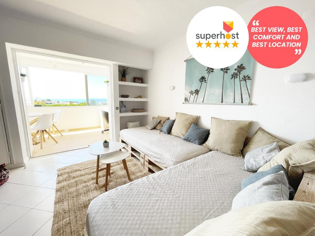 Panoramic Seaview - 2 Bedroom, Main Ave, 15 Min Walk Beach, Workspace البوفيرا المظهر الخارجي الصورة