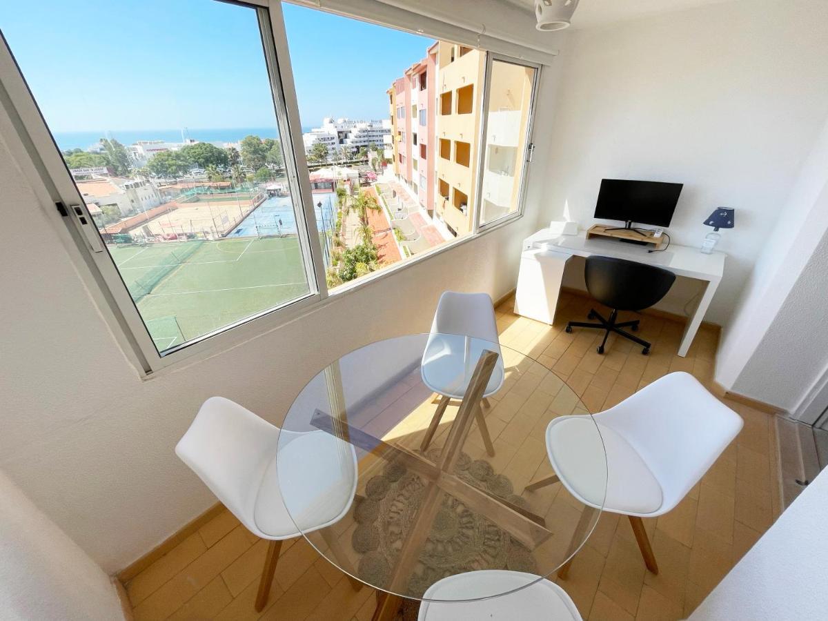 Panoramic Seaview - 2 Bedroom, Main Ave, 15 Min Walk Beach, Workspace البوفيرا المظهر الخارجي الصورة